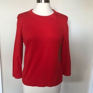 Red kate spade bow sweater